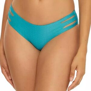 BECCA Swimwear Vibes Presley Scoop Textured Hipster Bikini Bottoms